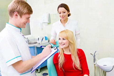 dental doctors with patient
