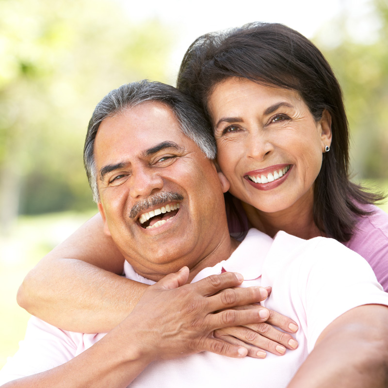couple smiling